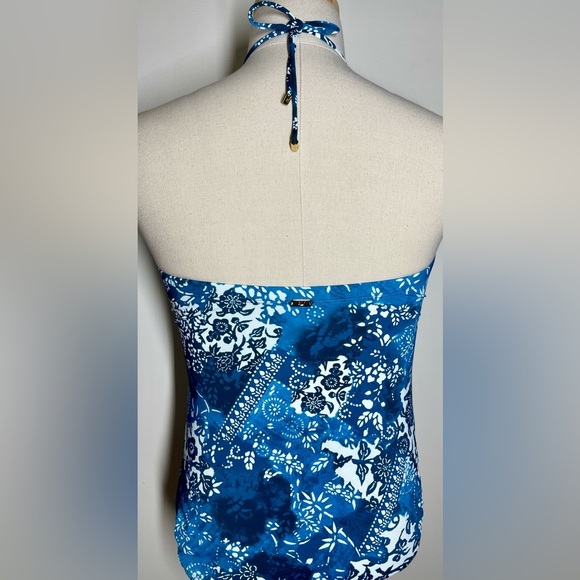 Ralph Lauren | Bandeau Neck Halter Style | One Piece Swimsuit | 16W - Picture 3 of 4
